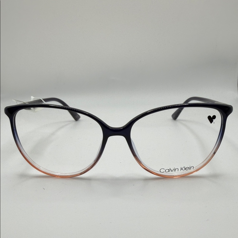 Calvin Klein Women's Black and Orange Frame Glasses CK2152 No Case